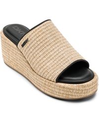 DKNY - Conrad Slip-on Wedge Sandals - Lyst