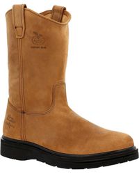 Georgia Boot - Farm And Ranch Pull On Work Boot - Lyst