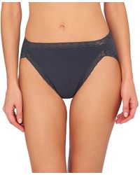 Natori - Bliss Lace-trim Cotton French-cut Brief Underwear 152058 - Lyst