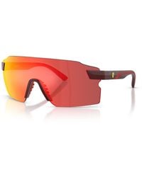 Scuderia Ferrari - Rectangle Sunglasses - Lyst