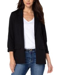 Liverpool Los Angeles - Boyfriend Open-front Blazer - Lyst