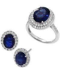 Effy - Effy Diamond Halo Stud Earrings Ring Collection In 14k White Gold - Lyst