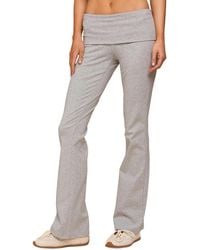 Edikted - Ivanne Foldover Flared Pants - Lyst