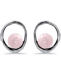 Macy's - Silver Plated Multi Genuine Stone Stud Earrings - Lyst