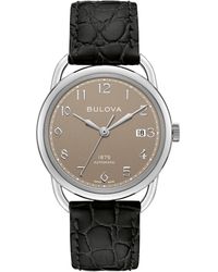 Bulova - Limited Edition Swiss Automatic Joseph Leather Strap Watch 38.5mm - Lyst