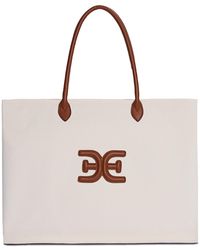 Sam Edelman - Cooper Extra Large Logo Canvas Tote - Lyst