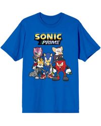 Sonic The Hedgehog - Sonic Prime Group Shot Crew Neck Short Sleeve Royal T-shirt-xl - Lyst