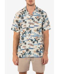 Hurley - Linen Rincon Camp Short Sleeves Shirt - Lyst