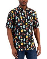 Tommy Bahama - Veracruz Cay All Nighter Cocktail Print Short-sleeve Button-up Shirt - Lyst