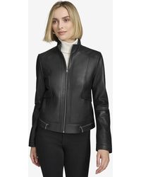 Andrew Marc - Rowan Leather Racer Jacket - Lyst