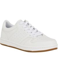 Guess - Lensa Low Top Lace Up Court Sneakers - Lyst