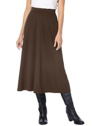 Woman Within - Plus Size Ponte Knit A-line Skirt - Lyst