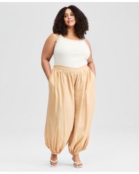 On 34th - Trendy Plus Size Pull-on Elastic-hem Balloon Pants - Lyst