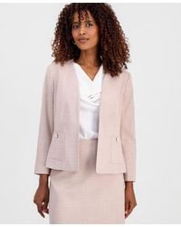 Kasper - Collarless Open-front Blazer - Lyst