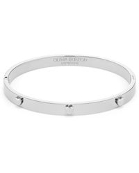 Olivia Burton - Mini Heart Tone Stainless Steel Bangle Bracelet - Lyst