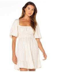 Roxy - Sunset Oasis Square Neck Dress - Lyst