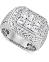 Grown With Love - Lab Grown Diamond Halo Octagon Cluster Ring (2 Ct. T.w. - Lyst