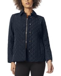 Jones New York - Petite Quilted Button-down Long-sleeve Coat - Lyst