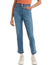 Levi's - Wedgie Straight-leg High Rise Cropped Jeans - Lyst