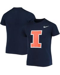 Illinois Fighting Illini Arch Logo T-Shirt | Officially Licensed Navy College Tee For Men & Women