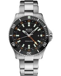 MIDO - Swiss Automatic Ocean Star Gmt Bracelet Watch 44mm - Lyst