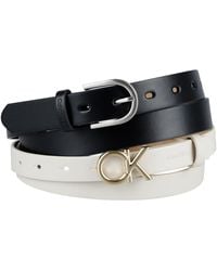 Calvin Klein - 2-pc. Skinny Dress Belts Set - Lyst