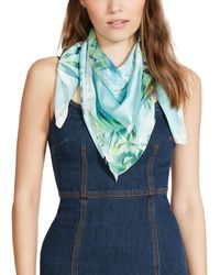 Steve Madden - Printed Floral Square Scarf - Lyst