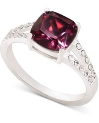 Charter Club - Tone Pave & Cushion-cut Color Crystal Ring - Lyst