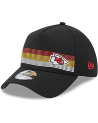 KTZ Kansas City Chiefs Team Stripe Bucket Hat in Red for Men