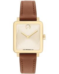 Movado - Bold Evolution 2.0 Swiss Quartz Cognac Leather Watch 26mm - Lyst