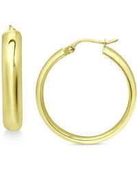 Giani Bernini - Medium Polished Hoop Earrings - Lyst