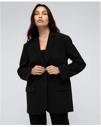 Kenneth Cole - Vision Twill Three-button Boyfriend Jacket - Lyst