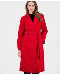 Tahari - Double-breasted Embellished Coat - Lyst