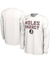 Nike - And Florida State Seminoles 2024 On-court Bench Energy Long Sleeve T-shirt - Lyst