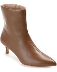 Journee Collection - Arely Kitten Heel Pointed Toe Dress Booties - Lyst