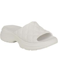 Guess - Fenixy Quilted Lug-sole Pool Slides - Lyst