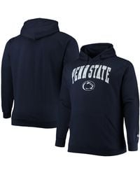 Champion - Penn State Nittany Lions Big And Tall Arch Over Logo Powerblend Pullover Hoodie - Lyst