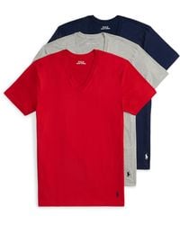 Polo Ralph Lauren - 3-pack V-neck Undershirts - Lyst