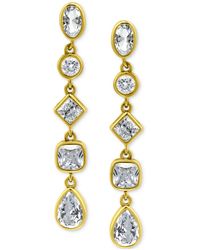 Giani Bernini - Cubic Zirconia Linear Drop Earrings (3-1/2 Ct. T.w. - Lyst
