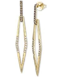 Le Vian - Nude Diamond & Chocolate Diamond Spear Drop Earrings (1/3 Ct. T.w. - Lyst