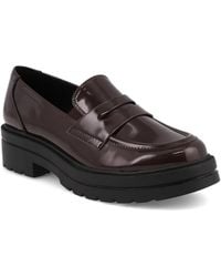 MIA - Yoani Round Toe Lug Sole Loafers - Lyst