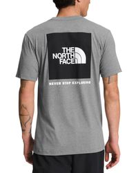 The North Face - Box Logo Crewneck Short-sleeve T-shirt - Lyst