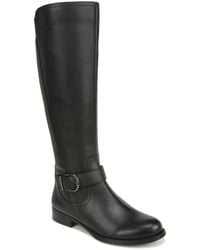 Naturalizer - Jaya Wide Calf Knee High Block Heel Riding Boots - Lyst