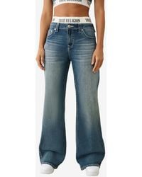 True Religion - Bobbi Elastic Brief baggy Jeans - Lyst
