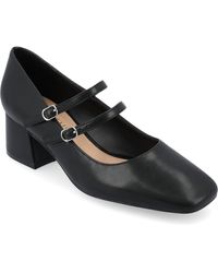 Journee Collection - Nally Double Strap Mary Jane Pumps - Lyst