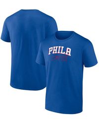 Men's Fanatics Branded Royal Philadelphia Phillies Number One Dad Team T- Shirt