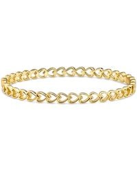DEVATA - Open Heart Bangle Bracelet - Lyst
