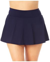 Anne Cole - Plus Size Banded Swim Skirt - Lyst