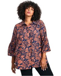 Avenue - Marianne Ruffle Hem Shirt - Lyst