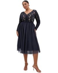 City Chic - Rare Beauty Midi Dress - Lyst